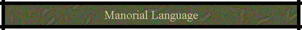 Manorial Language