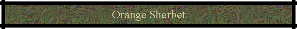 Orange Sherbet